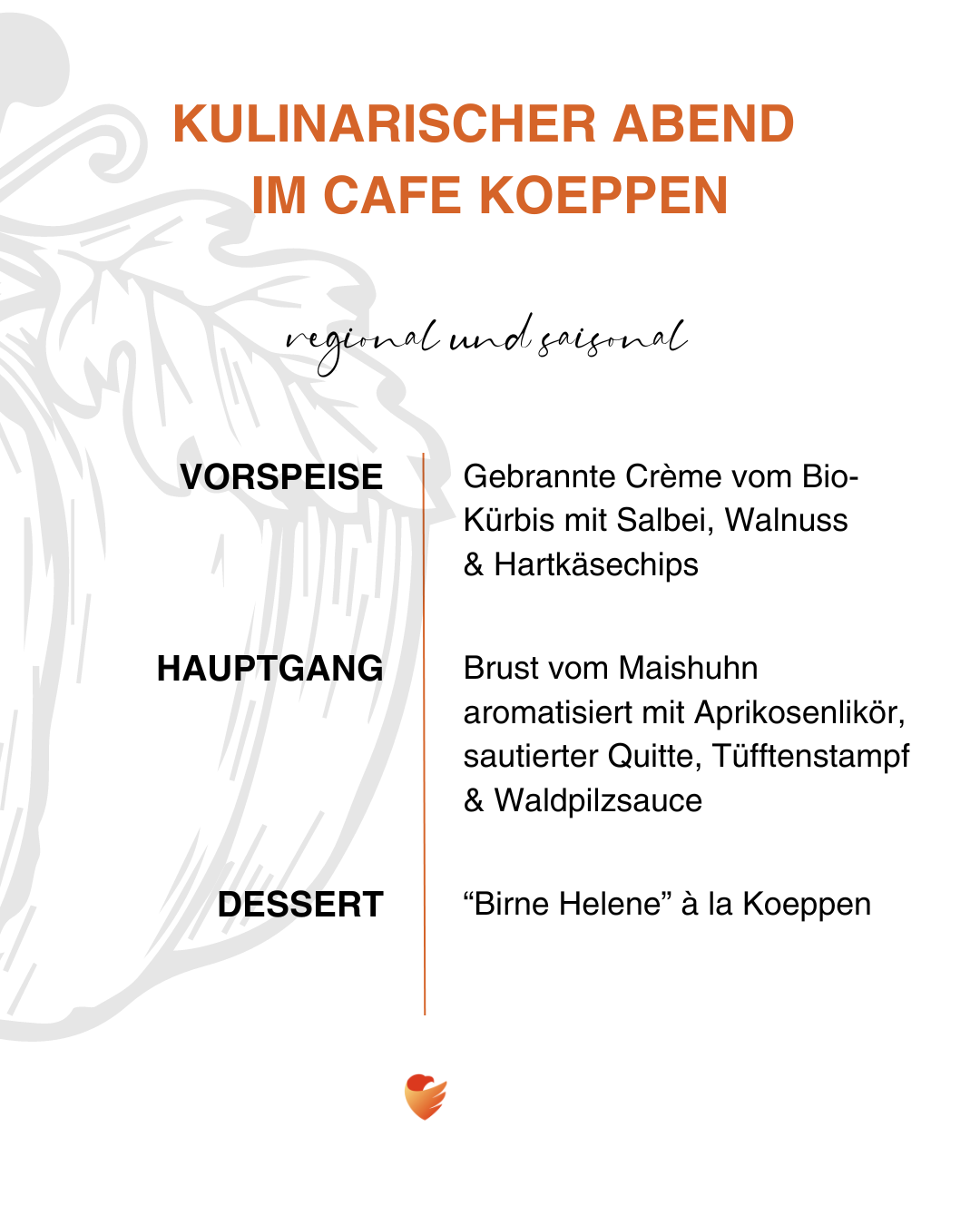 Kulinarischer Abend im Café Koeppen | Oktober | SW10062